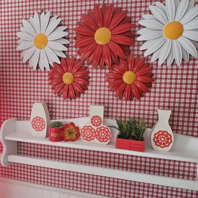 Wall & Cabinet Decor in Bathroom 