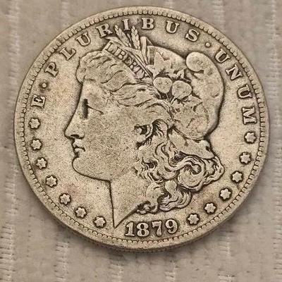 1879 S Morgan Silver Dollar $1 Coin