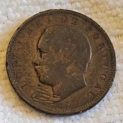1834 Portugal 20 Réis Copper Coin – Dom Pedro IV