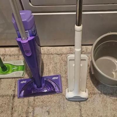 Swiffer & Mop Lot – Cleaning Tools & Bucket