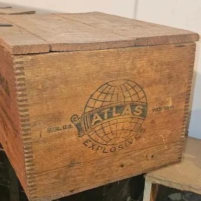 Atlas Powder Co. Wooden Explosives Crate
& More!