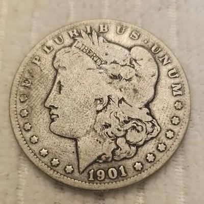 1901 O Morgan Silver Dollar $1 Coin
