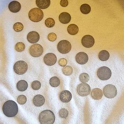 Foreign Coins - Umberto I - Prussia Germany - Cuban - French - Switzerland 