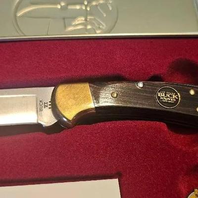 2002 100th Anniversary Buck Knife in Metal Tin