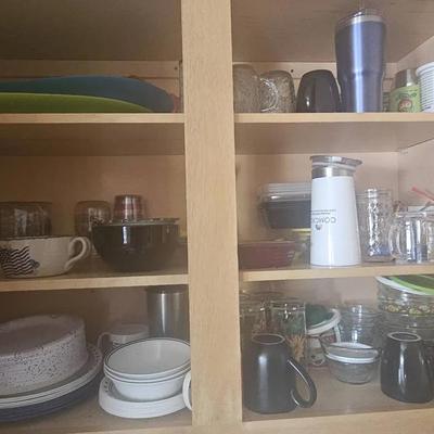 Items in Upper Kitchen Cabinets
