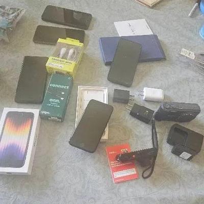 Apple, Samsung, LG Chargers, Phones & Camera