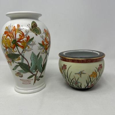Portmeirion Botanic Garden Honeysuckle Canton Vase & Fish Bowl