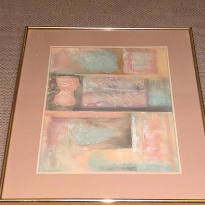 Studio Artist Rectangular Abstract 1 Textured Painting - Vanguard