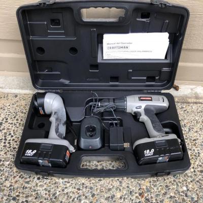 Craftsman Cordless Drill & Cordless Flashlight – Case