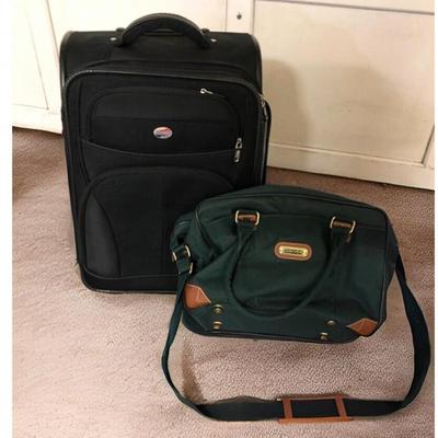 American Tourister Suitcase & Jaguar Carry-On Bag – Durable Travel Duo
