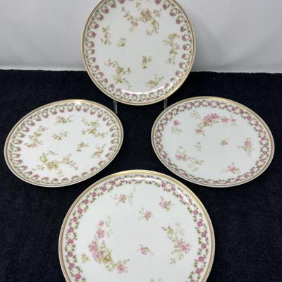 Haviland France Limoges – Set of Four 7.5" Dessert or Butter Plates