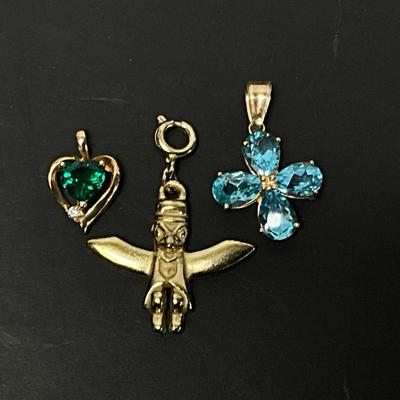 Small Charms Stamped 14k, 10k