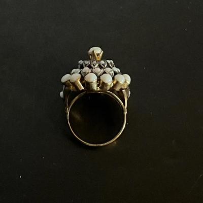 Cocktail Ring Stamped 14K