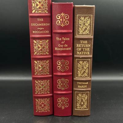 European Classics – Leather Bound Collector’s Editions – Boccaccio, Hardy, Maupassant