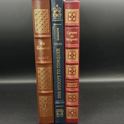 Drama & Theater Classics Leather Bound Books – Scott, Goldsmith, Rostand 