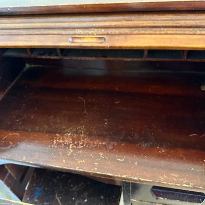 Antique miniature roller desk