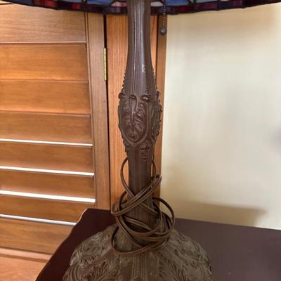 vintage blue lamp 21 wide by 23 " deep