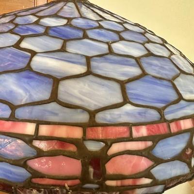 vintage blue lamp 21 wide by 23 " deep