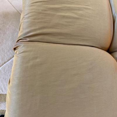 silk ottoman 48 x 33  yellow