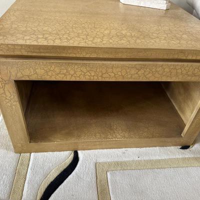 living room crackled side table