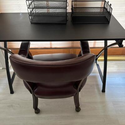 desk and chair