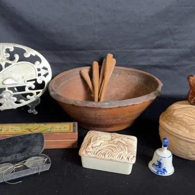 Vintage Spectacles, Squirrel Dish, and More