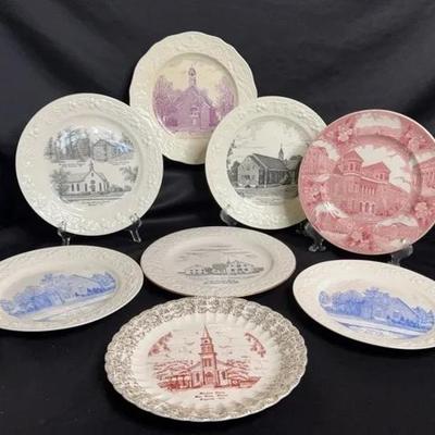 Commemorative Moravian Church Plates 