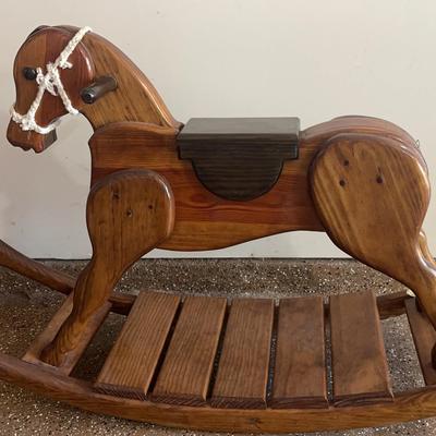 Wooden Rocking Horse 
