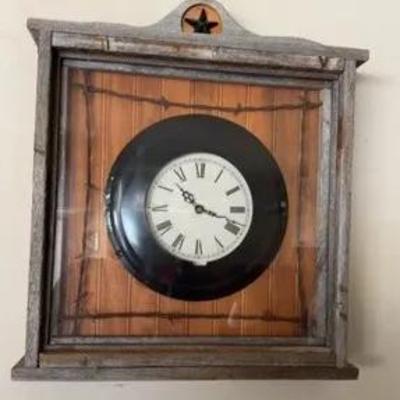 Rustic Style Wall Clock