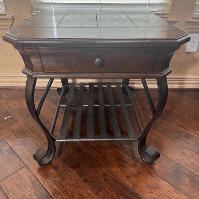 Wood End Table 