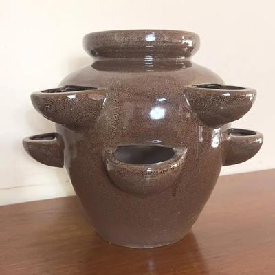 Large Ceramic Strawberry Pot 