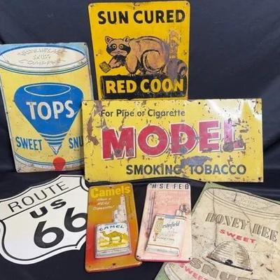 Vintage Metal Signs 