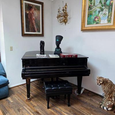 Sale Photo Thumbnail #5: Kurzweil Mark 150 Ensemble Grand black lacquer piano