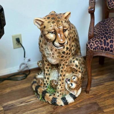 Sale Photo Thumbnail #19: Life size vintage Townsend cheetah
