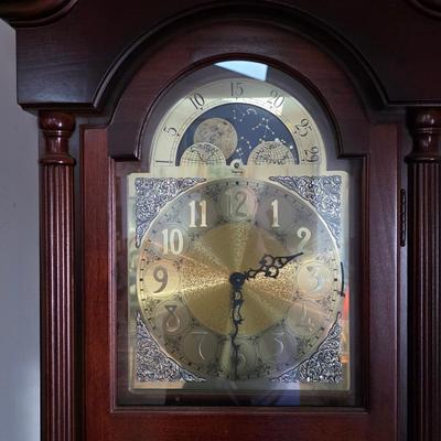Sale Photo Thumbnail #40: Ridgeway dark cherry grandfather clock