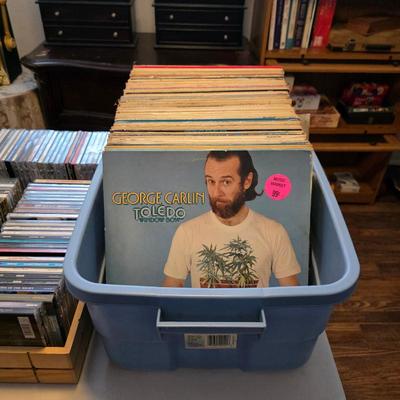 CDs, DVDs, vinyl records, cassette tapes