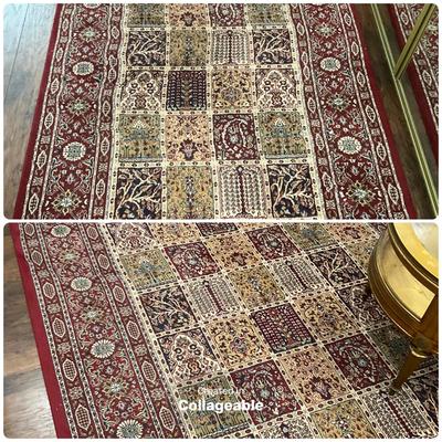 2 Rectangular IKEA Area Rugs Burgundy Valby Ruta