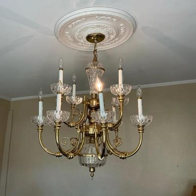 Gold CurlyQ Chandelier