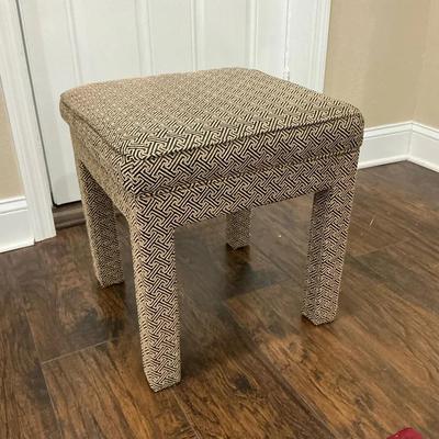 Patterned Vanity Stool