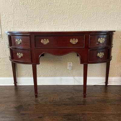 Rich Dark Wood Dovetail Sideboard