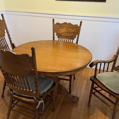 Wooden Table & 4 Chairs