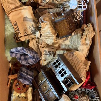 Box Of Dollhouse Furniture