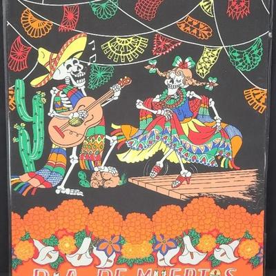 Dia De Muertos Fabric Print