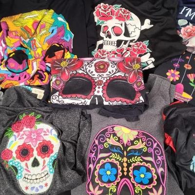 Tasteful T-Shirts - Day Of The Dead Apparel Assortment