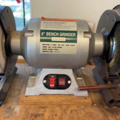 8” Bench Grinder – Powers On When Tested