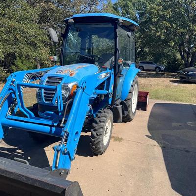 LS XR3037 Compact Utility Tractor with AC cab, LL3105 front-end loader, Modern 6 brush hog &more