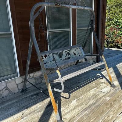 Outdoor Metal Swing