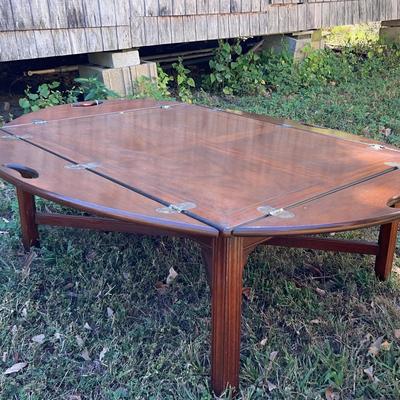 Wooden Coffee Table – 54” x 44” (Approx.) x 17”H