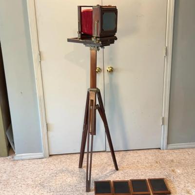 Eastman View No. 2 Antique Stand-Up Camera – 5'H x 10"W x 14"D