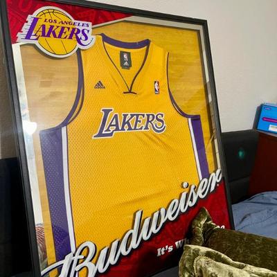 Lakers framed jersey 